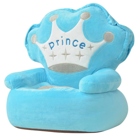 Kinderstoel prins pluche blauw