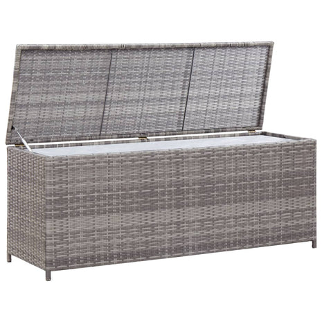 Tuinbox 150x50x60 cm poly rattan grijs