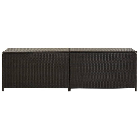 Tuinbox 200x50x60 cm poly rattan bruin