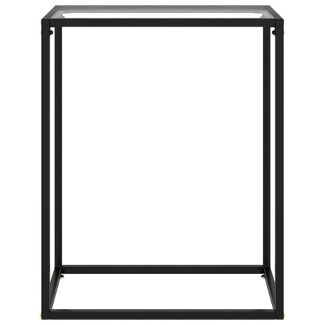 Wandtafel 60x35x75 cm gehard glas transparant