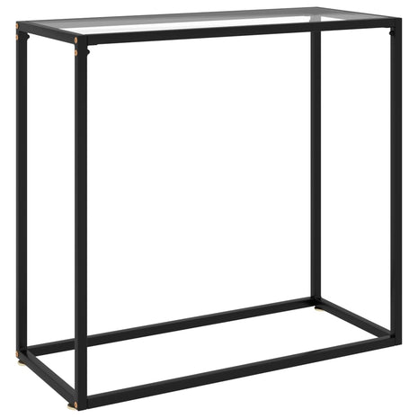 Wandtafel 80x35x75 cm gehard glas transparant