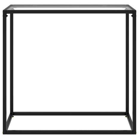 Wandtafel 80x35x75 cm gehard glas transparant