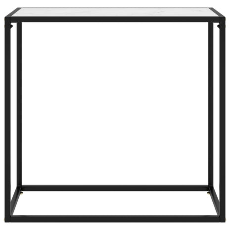 Wandtafel 80x35x75 cm gehard glas wit