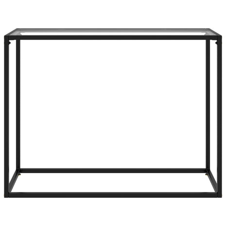 Wandtafel 100x35x75 cm gehard glas transparant