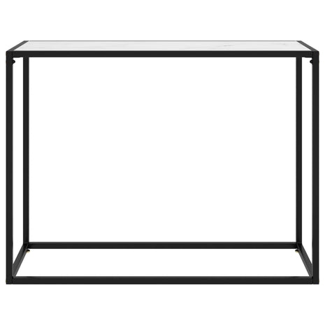 Wandtafel 100x35x75 cm gehard glas wit