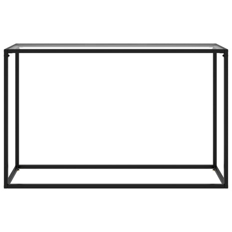 Wandtafel 120x35x75 cm gehard glas transparant