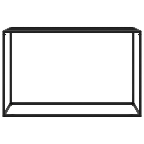 Wandtafel 120x35x75 cm gehard glas zwart