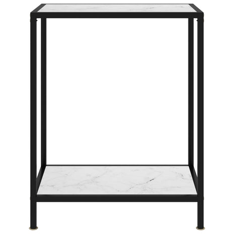 Wandtafel 60x35x75 cm gehard glas wit