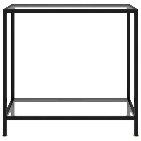 Wandtafel 80x35x75 cm gehard glas transparant