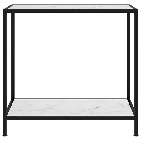 Wandtafel 80x35x75 cm gehard glas wit