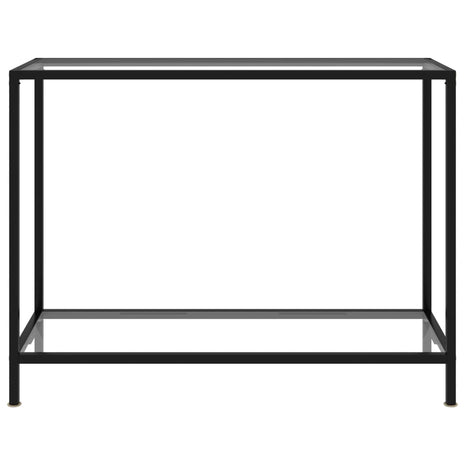 Wandtafel 100x35x75 cm gehard glas transparant