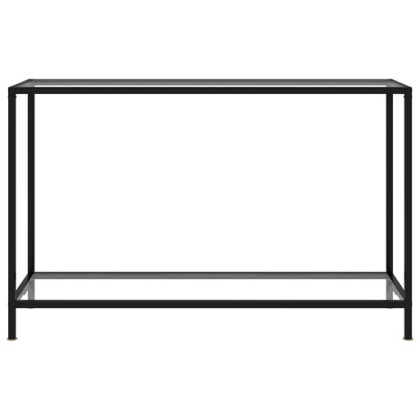 Wandtafel 120x35x75 cm gehard glas transparant