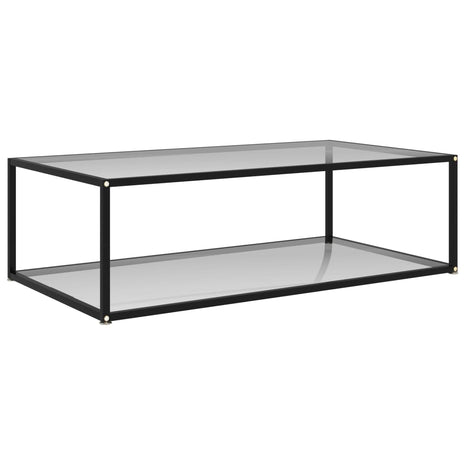 Salontafel 120x60x35 cm gehard glas transparant