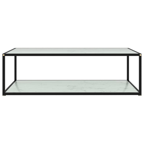 Salontafel 120x60x35 cm gehard glas wit