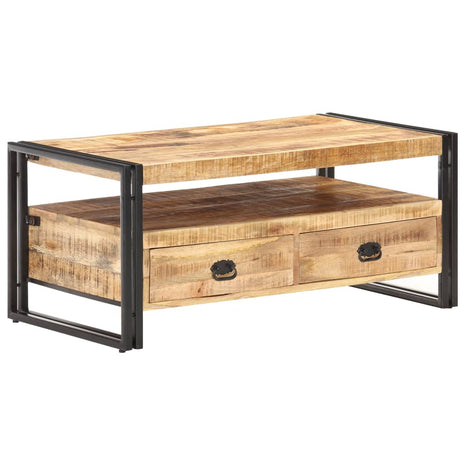 Salontafel 100x55x45 cm ruw mangohout