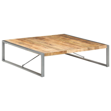 Salontafel 140x140x40 cm ruw mangohout