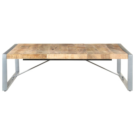 Salontafel 140x140x40 cm ruw mangohout