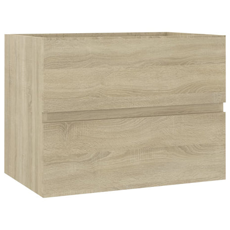 Wastafelkast 60x38,5x45 cm bewerkt hout sonoma eikenkleurig