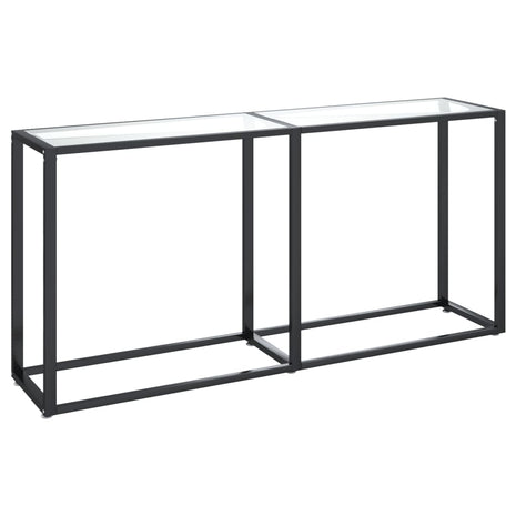 Wandtafel 160x35x75,5 cm gehard glas transparant