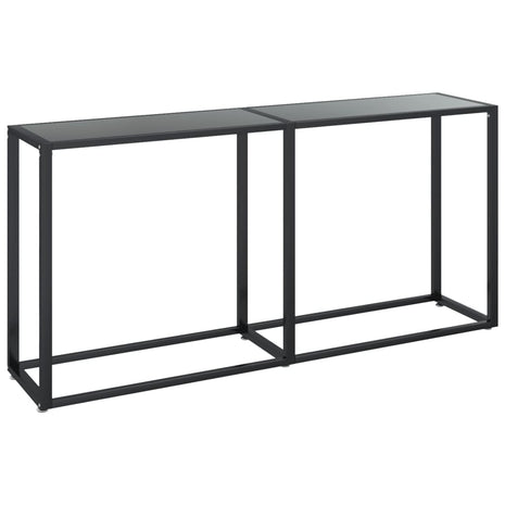 Wandtafel 160x35x75,5 cm gehard glas zwart