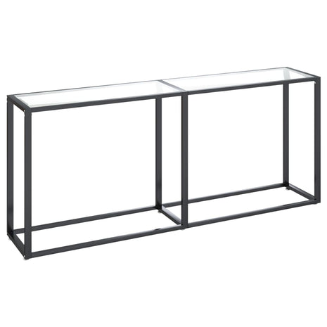 Wandtafel 180x35x75,5 cm gehard glas transparant