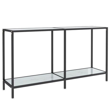 Wandtafel 140x35x75,5 cm gehard glas wit