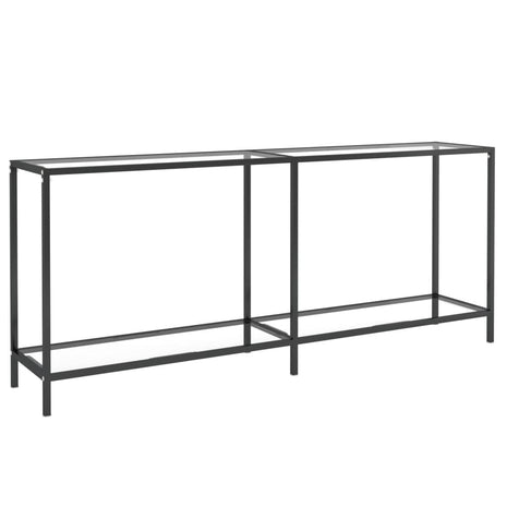 Wandtafel 180x35x75,5 cm gehard glas transparant