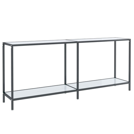 Wandtafel 180x35x75,5 cm gehard glas wit