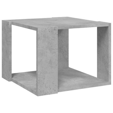 Salontafel 40x40x30 cm bewerkt hout betongrijs