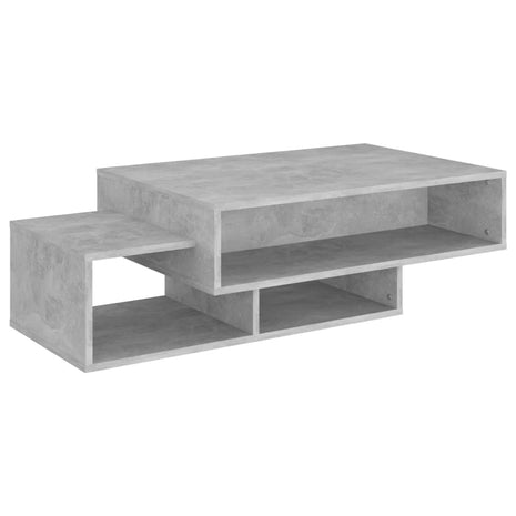 Salontafel 105x55x32 cm bewerkt hout betongrijs