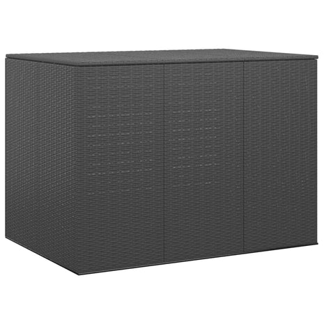 Tuinbox 145x100x103 cm polyetheen rattan zwart