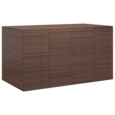 Tuinbox 194x100x103 cm polyetheen rattan bruin