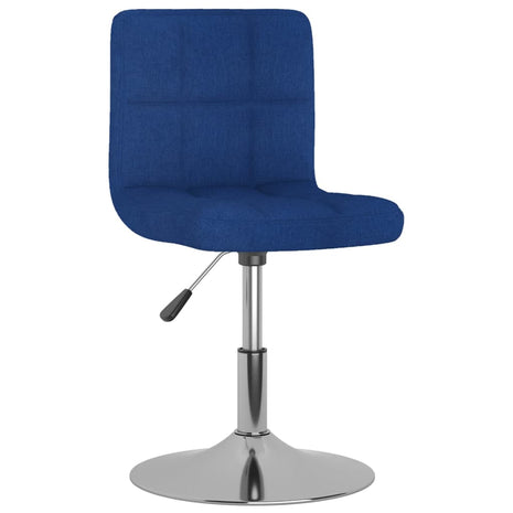 Eetkamerstoelen draaibaar 4 st stof blauw