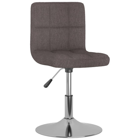 Eetkamerstoelen draaibaar 6 st stof taupe