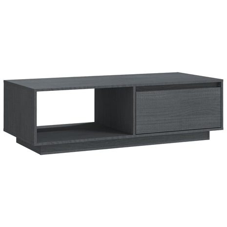 Salontafel 110x50x33,5 cm massief grenenhout grijs