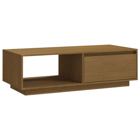 Salontafel 110x50x33,5 cm massief grenenhout honingbruin