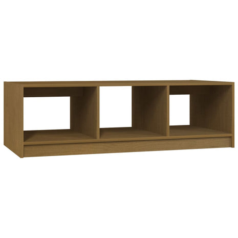 Salontafel 110x50x34 cm massief grenenhout honingbruin