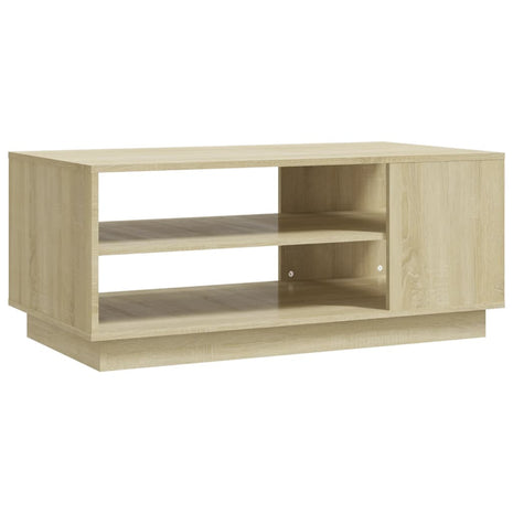 Salontafel 102x55x43 cm bewerkt hout sonoma eikenkleurig