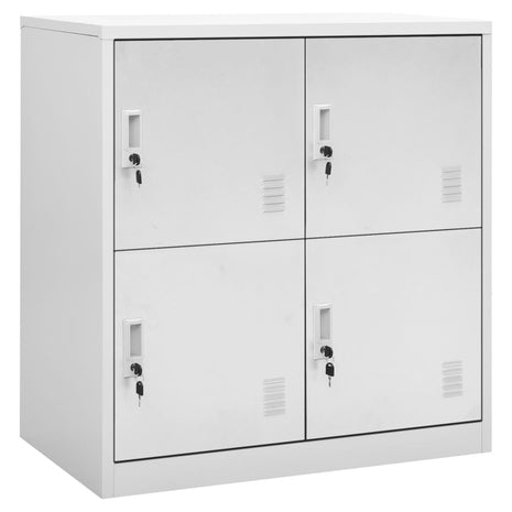 Lockerkasten 5 st 90x45x92,5 cm staal lichtgrijs