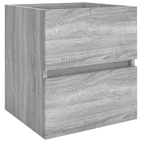 Wastafelkast 41x38,5x45 cm bewerkt hout grijs sonoma eikenkleur