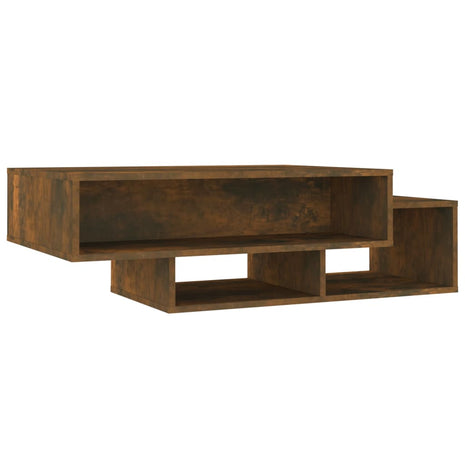 Salontafel 105x55x32 cm bewerkt hout gerookt eikenkleurig