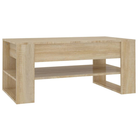 Salontafel 102x55x45 cm bewerkt hout sonoma eikenkleurig