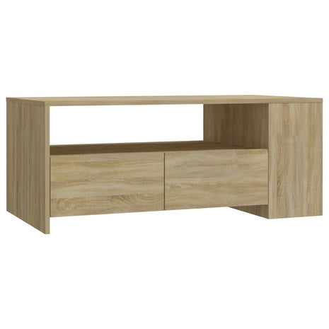 Salontafel 102x55x42 cm bewerkt hout sonoma eikenkleurig