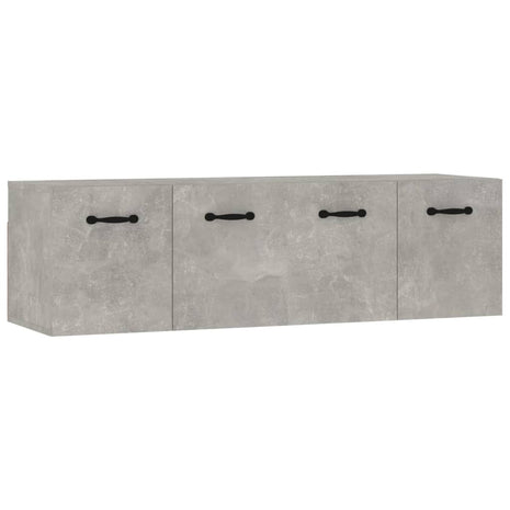 Wandkasten 2 st 80x35x36,5 cm bewerkt hout betongrijs