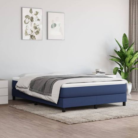 Pocketveringmatras 140x190x20 cm stof blauw