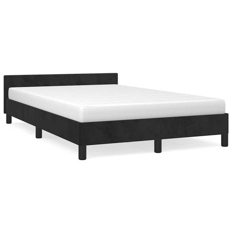 Bedframe zonder matras 120x200 cm fluweel zwart