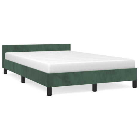 Bedframe zonder matras 120x200 cm fluweel donkergroen