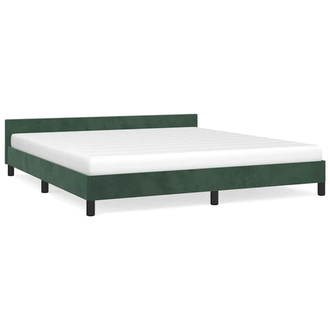 Bedframe zonder matras 180x200 cm fluweel donkergroen