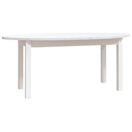 Salontafel 110x55x45 cm massief grenenhout wit