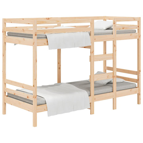 Stapelbedframe zonder matras massief grenenhout 90x190 cm